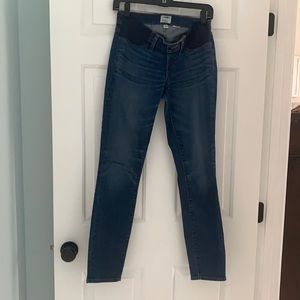 J. Crew toothpick maternity jeans size 27